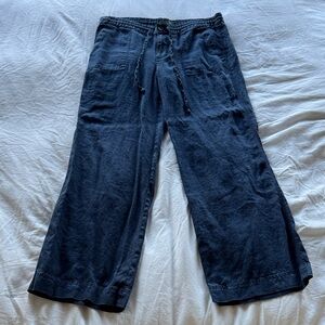 Lauren Ralph Lauren Navy Wide Leg Pants